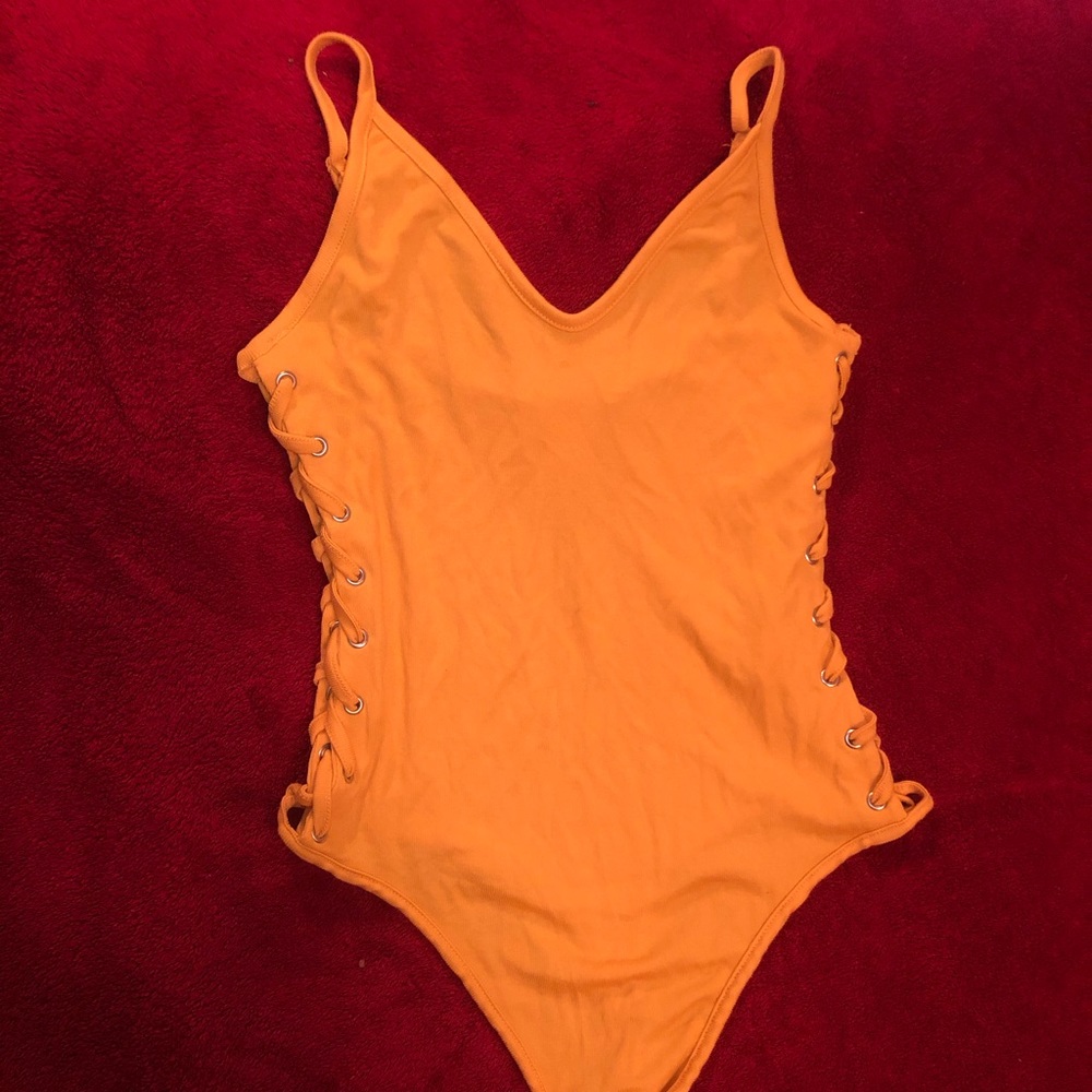 Yellow bodysuit